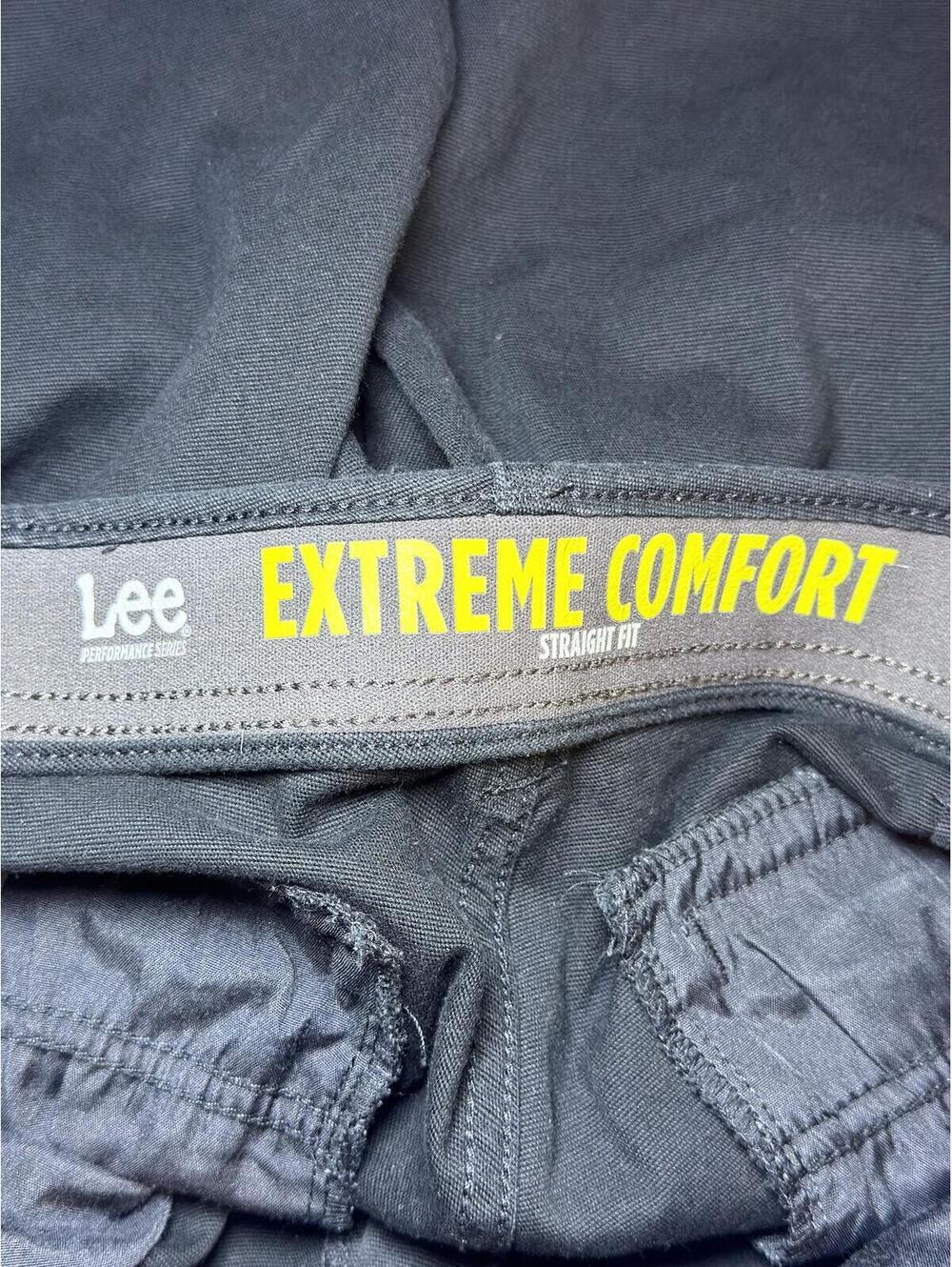 Lee Men's Black Cargo Pants Size 34X30 Workwear Durable Cotton - Picture 8 of 8